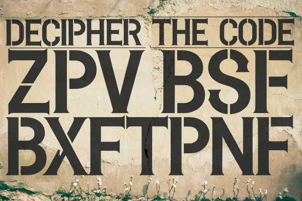 Decipher the Code ZPV BSF BXFTPNF: How to Crack This Cipher