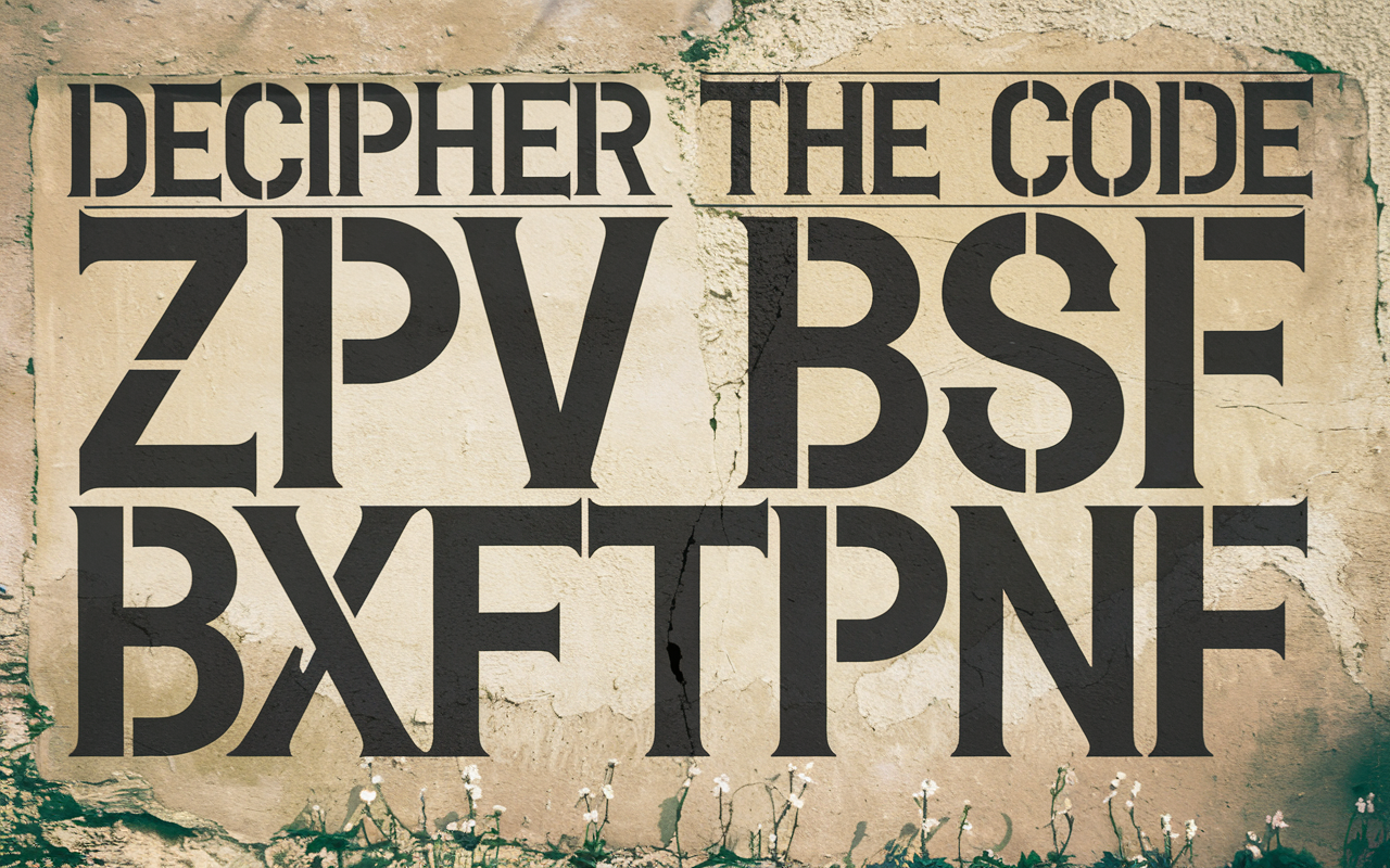 Decipher the Code ZPV BSF BXFTPNF: How to Crack This Cipher